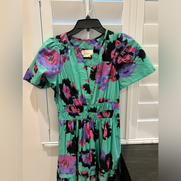 NWOT Anthropologie The Somerset Maxi Dress in Turquoise Size Small - Picture 7 of 14